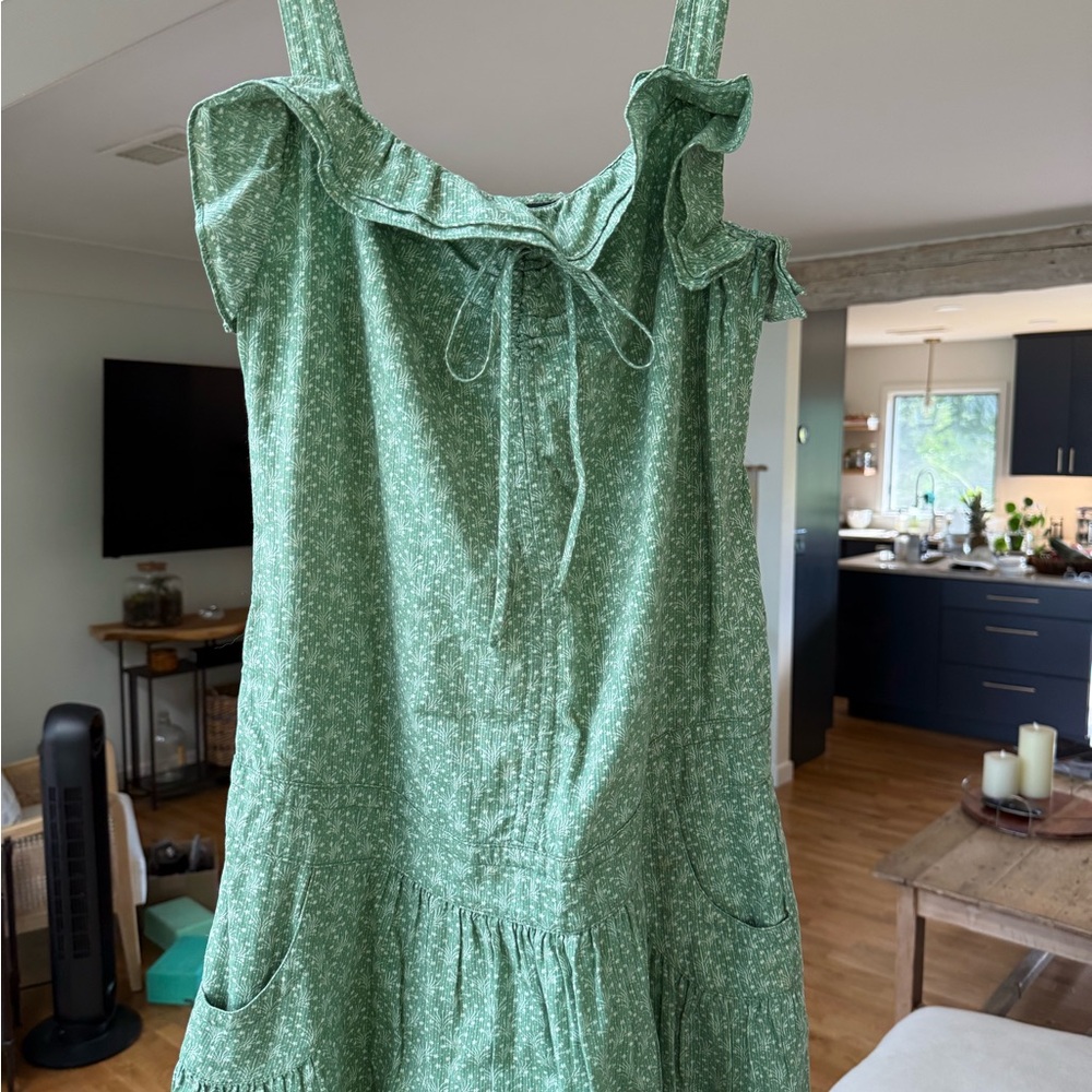 Marc By Marc Jacobs Green Floral Mini Dress